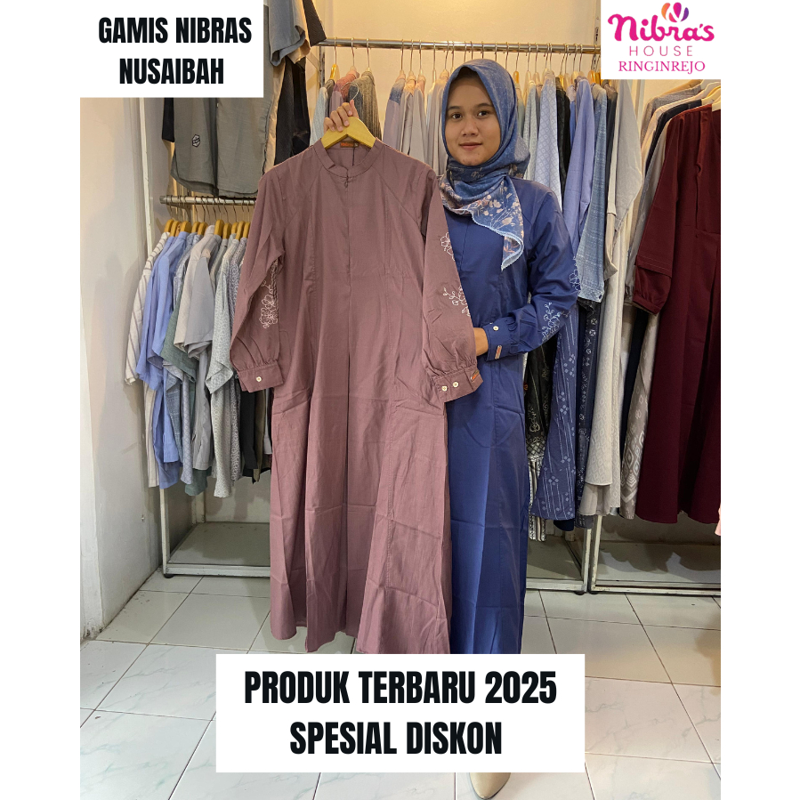 NIBRAS NUSAIBA / GAMIS NIBRAS / NIBRAS PRIVE SERIES / GAMIS TERBARU NIBRAS / NUSAIBA / GAMIS NIBRAS 