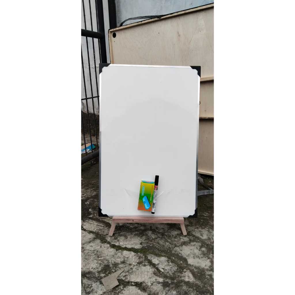 

Ndevansss - Set Papan Tulis 40X60Cm + Stand Kecil 50Cm + Free Spidol & Penghapus