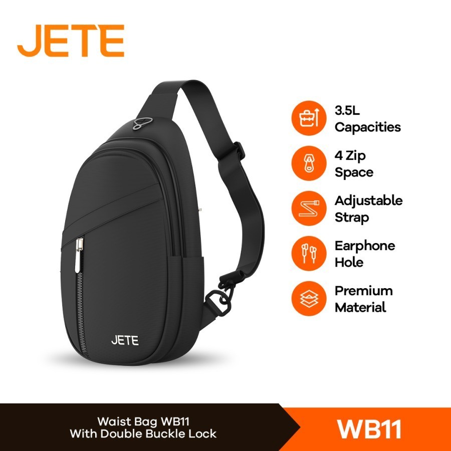 Tas Ransel Backpack Unisex JETE WB11 | TB11 | TB12 | TB21 - Original