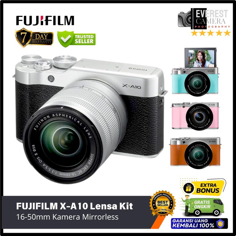 FUJIFILM XA10 Lensa Kit 16-50mm Kamera Mirrorless