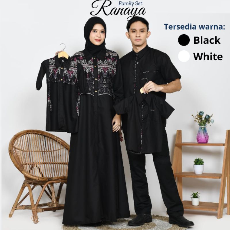 Family Set Baju Couple Keluarga Sarimbit Baju Lebaran 2025 RANAYA bahan Toyobo