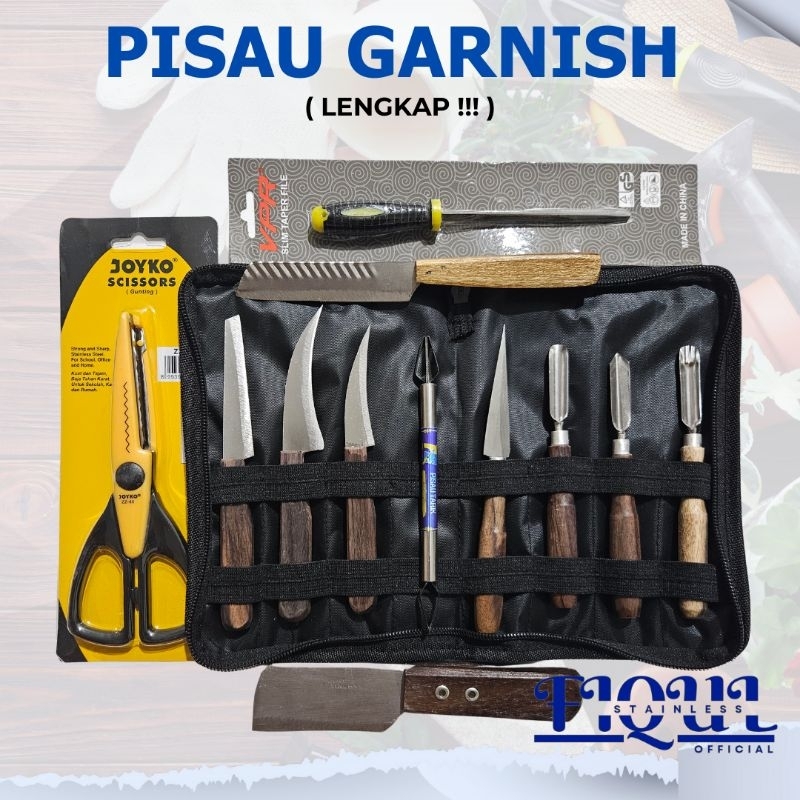 Pisau Garnish Premium Lengkap  Kitchenware- Buah