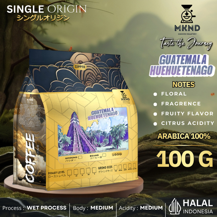 

MKND COFFEE ROASTERY - Arabika Guatemala 100gr Singgel Origin Kopi Import Beans | Medium Roas Beans