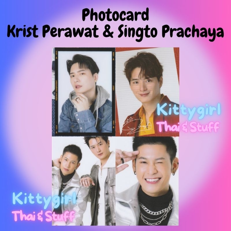 (INCLUDE PACKING) SALE‼️ Official Photocard GMMTV Krist Perawat & Singto Prachaya