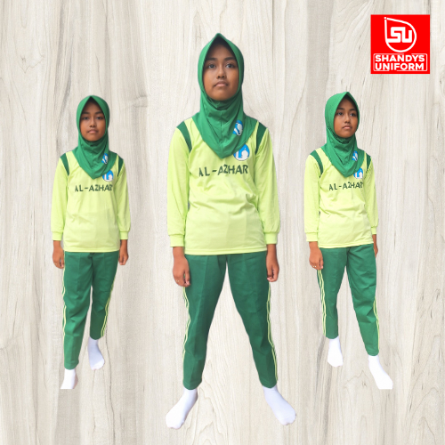 Shandys Uniform I Setelan Seragam Olahraga SD Al-Azhar Lengan Panjang