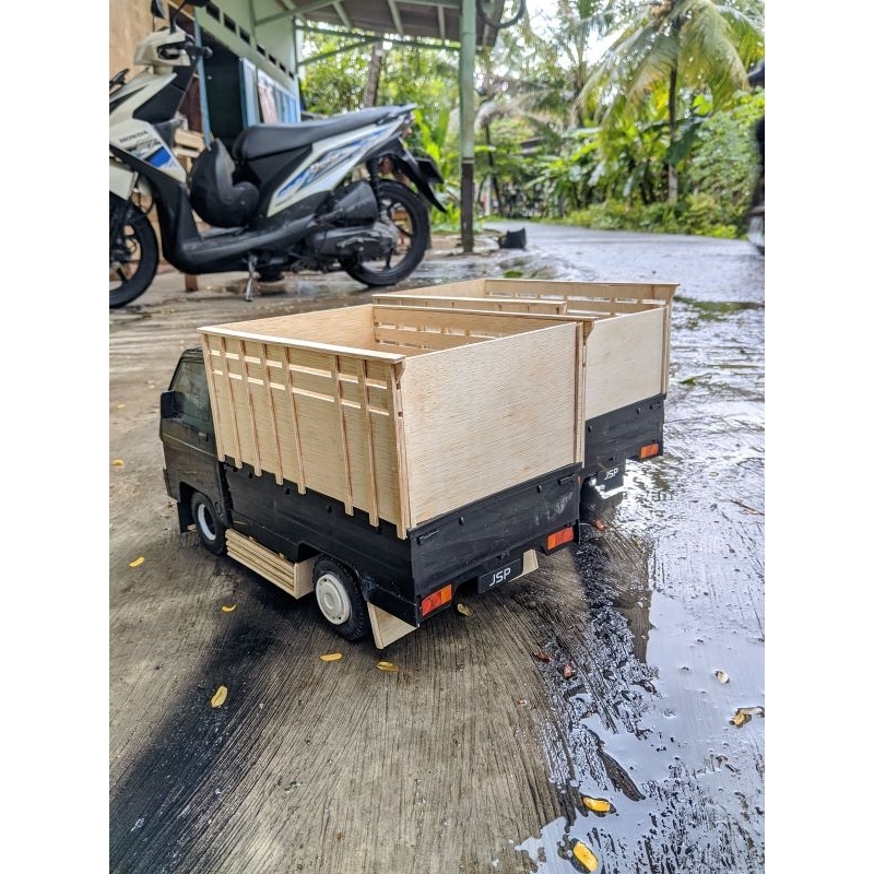 bak miniatur truk L300 custom + pengaman
