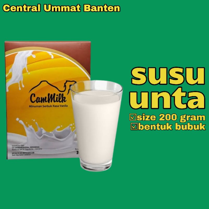 

Susu Bubuk Unta size 200g Merk Cammilk - Susu Onta Camel