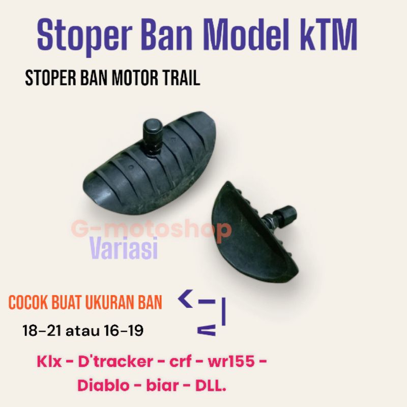 Stoper Ban klx Stoper klx Stoper Trail Stoper Ban Trail Stoper CRF Stoper Ban CRF Almunium Karet