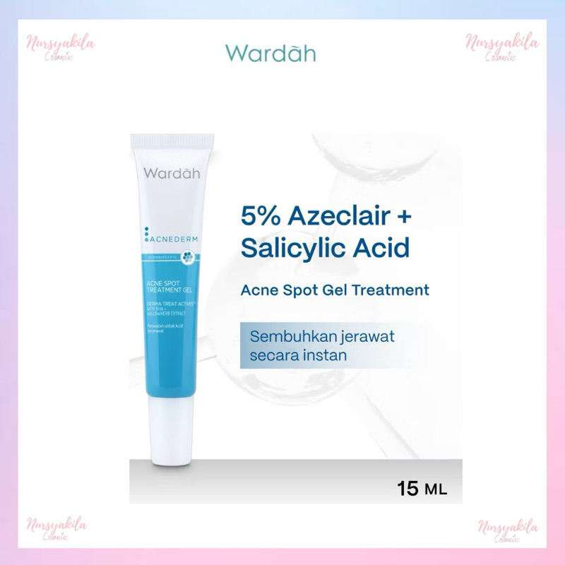 Wardah Acnederm Acne Spot Treatment Gel 15 ml - Totol Jerawat | Spot Gel