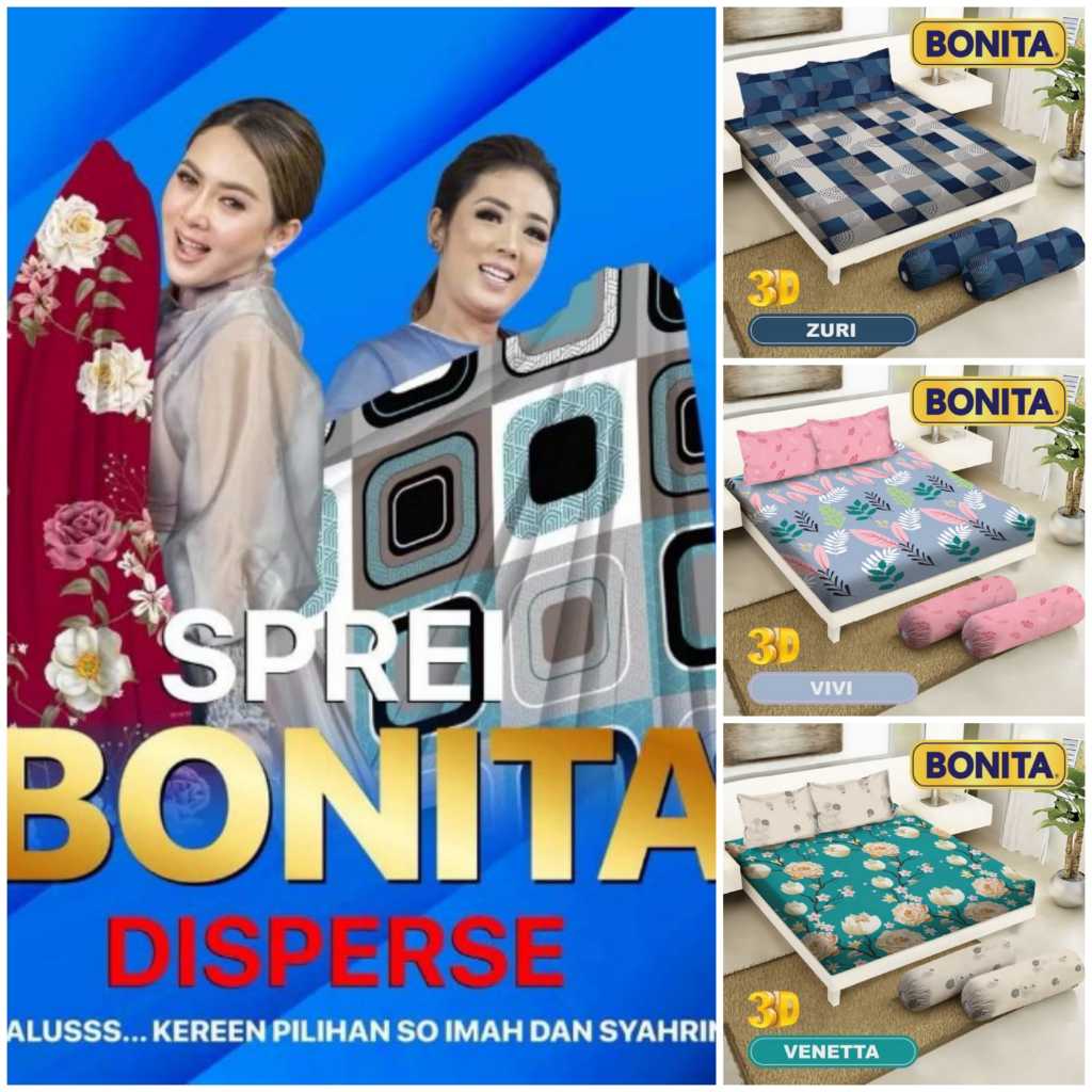 Sprei Bonita Disperse 3D  160 x 200  TERLARIS [COD]