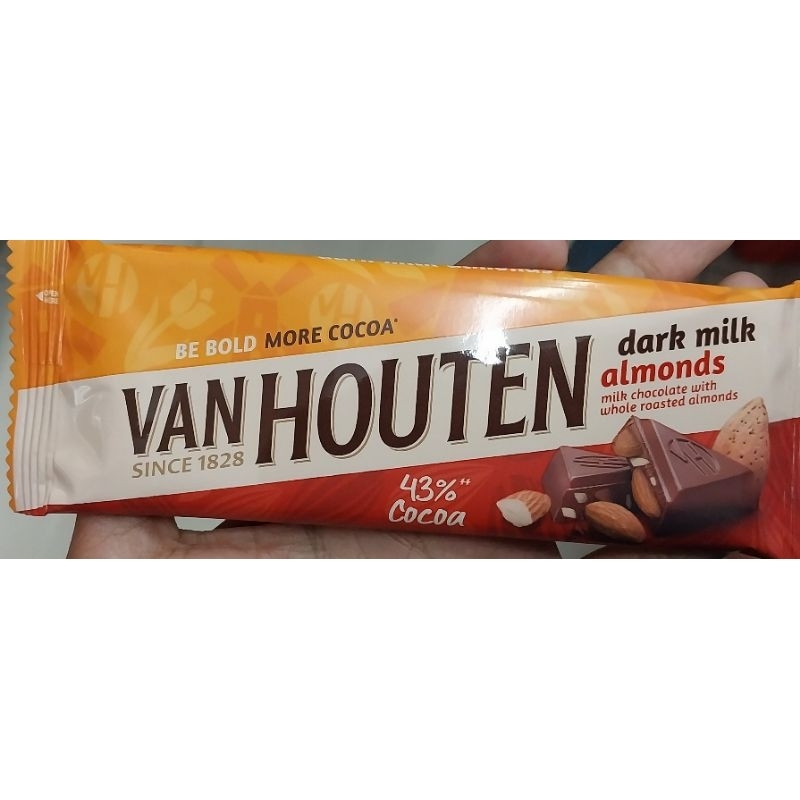 

VAN HOUTEN 1828 COKLAT ALMOND 40 GRAM