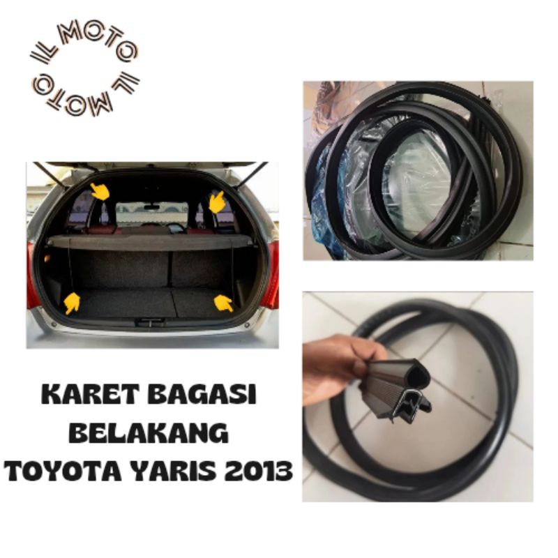 KARET BAGASI BELAKANG TOYOTA YARIS 2013 ORIGINAL