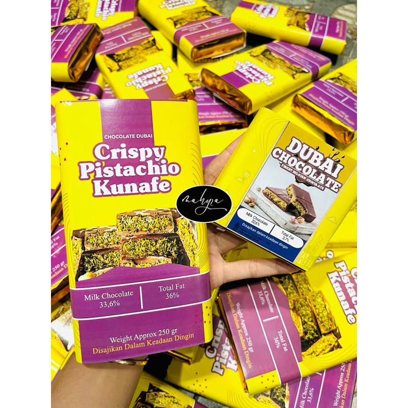 (MAHYRA) Coklat dubai pistacio kunafe JUMBO MINI | Coklat dubai murah enak | Coklat dubai arab | Cok