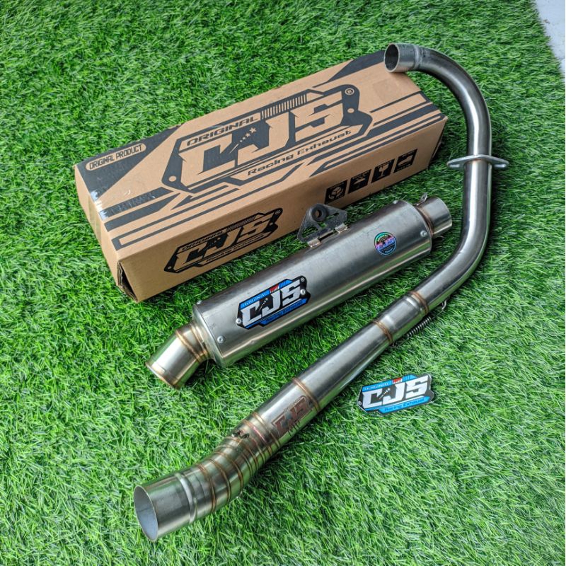 KNALPOT CJS BULAT PEKAJAMAN FOR CB GL MP TIGER SUARA BASS ADEM