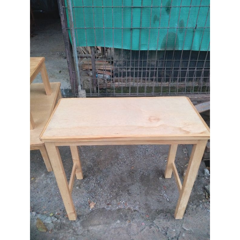 Meja 80x40x60 Jati Belanda Serbaguna Natural