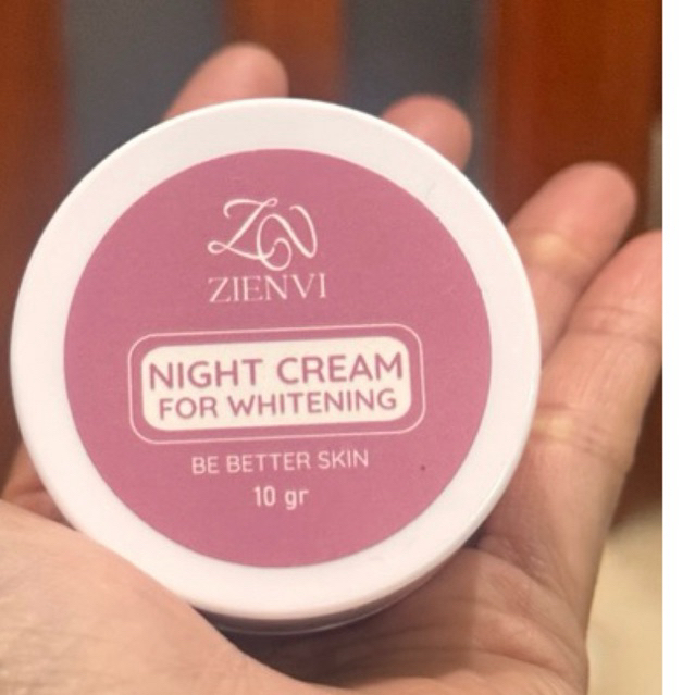 ZIENVI NIGHT CREAM FOR WHITENING KEMASAN BARU (KRIM MALAM PENCERAH)