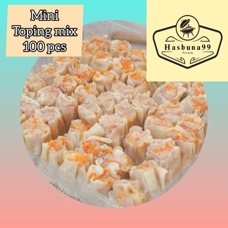 

Dimsum mini toping mix 100 pcs Halal
