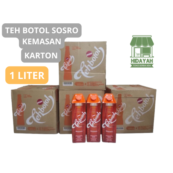 

Teh Botol Sosro Kemasan 1 Liter (1 Karton isi 12 Pcs)