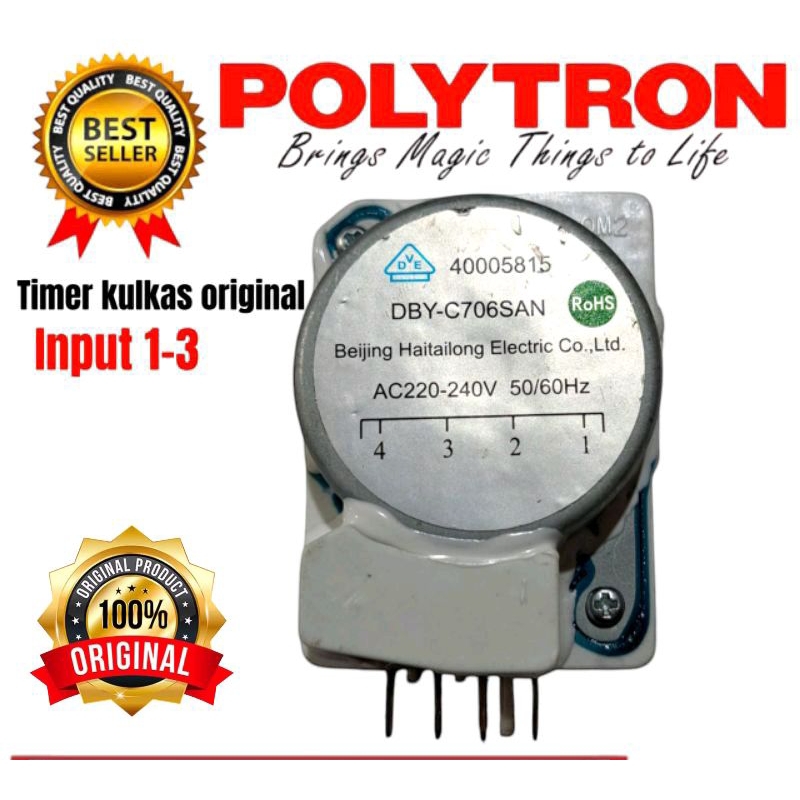 Timer kulkas polytron original kulkas polytron 2 pintu