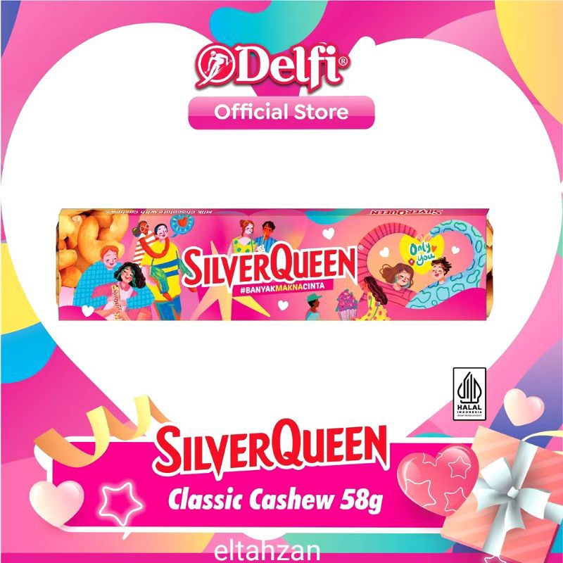 

Sliverqueen Chocolate Almond | Silverqueen Chocolate Cashew 58gr