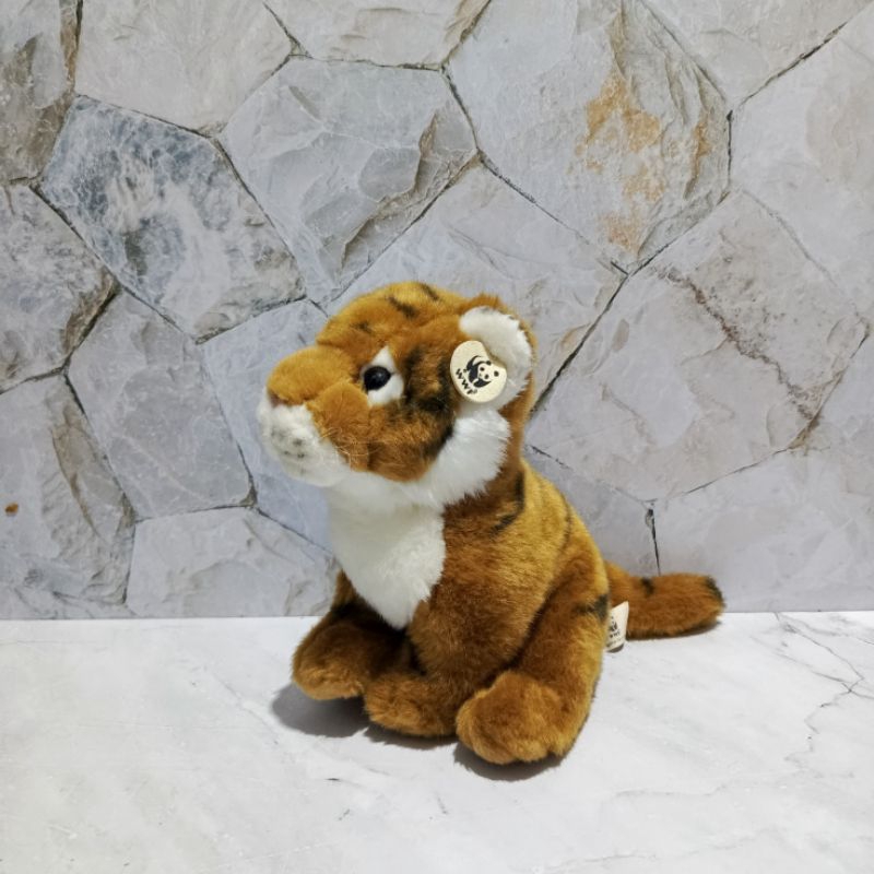 Boneka Anak Harimau WWF Original Authentic Worl Wildlife Fun  Vintage 1986