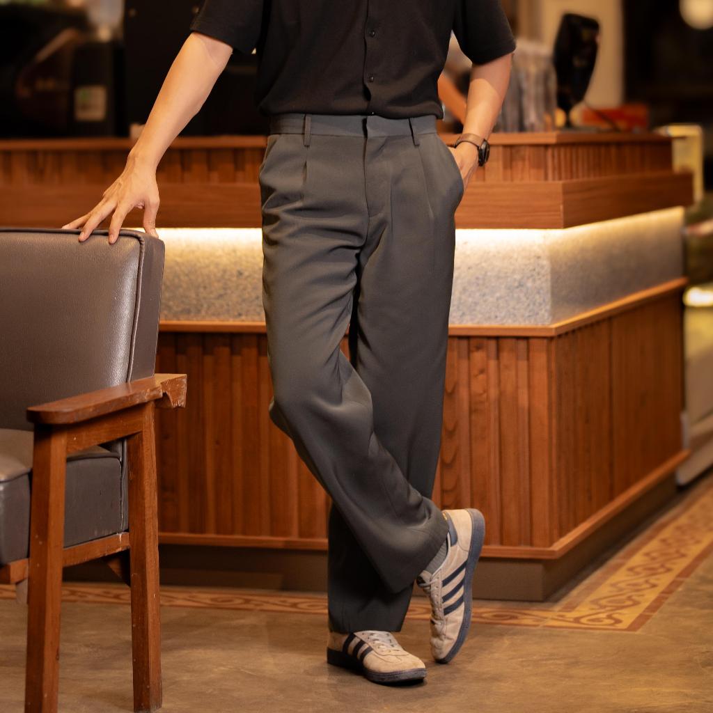 EASTEREGG - Alter Wide Pants | Celana Bahan Formal Pria Loose