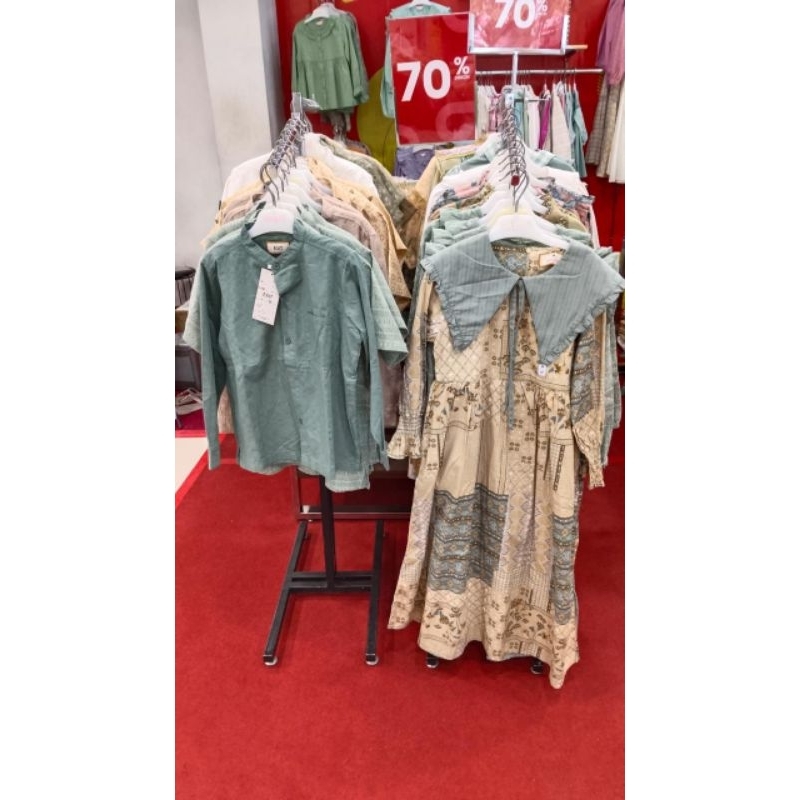 Dress & kemeja anak exit original