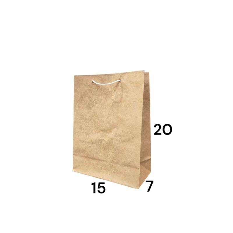 

Paperbag coklat mini ukuran 15x20x7 isi 12pcs