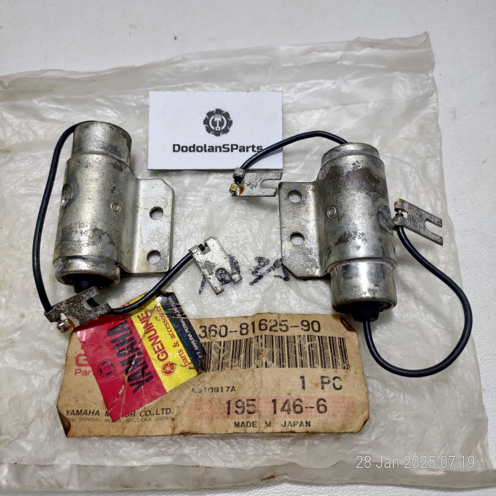 Kondensor Condenser Yamaha RD250 RD350 RD400 Original Baru 360-81625-90 Sepasang