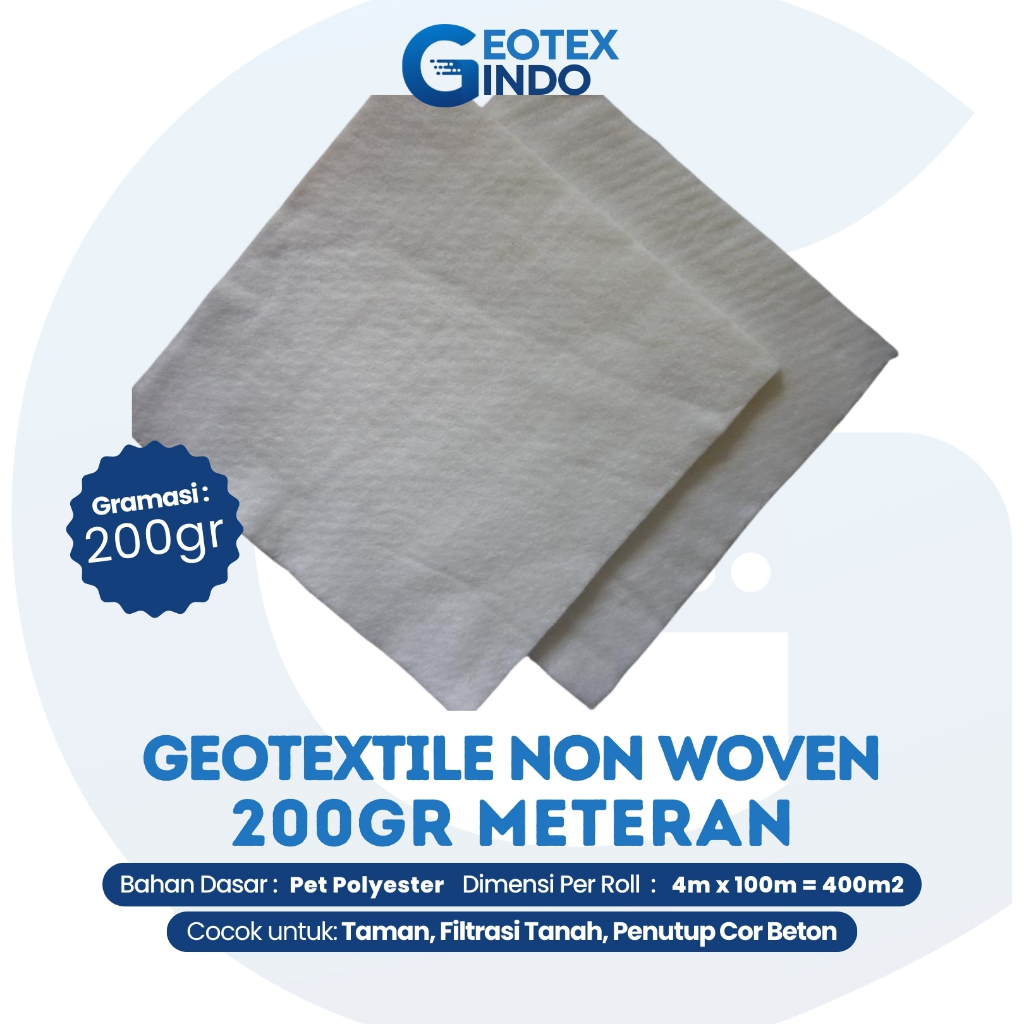 non woven 200gr geotextile non woven meteran
