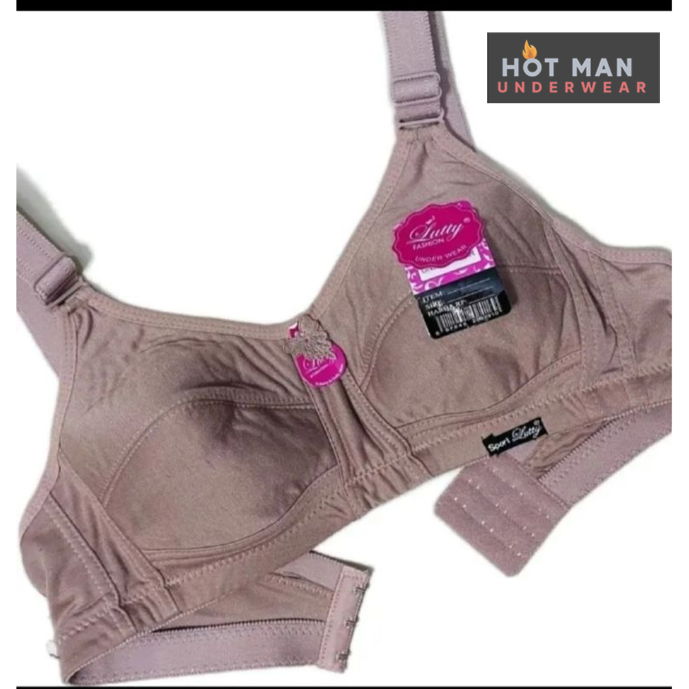 LUTTY | Sport Bra CUP Besar Kait 3 / Size Besar / NON BUSA, NON KAWAT