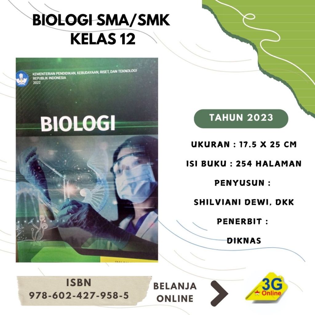 Biologi SMA/MA Kelas 12 - Kurikulum Merdeka
