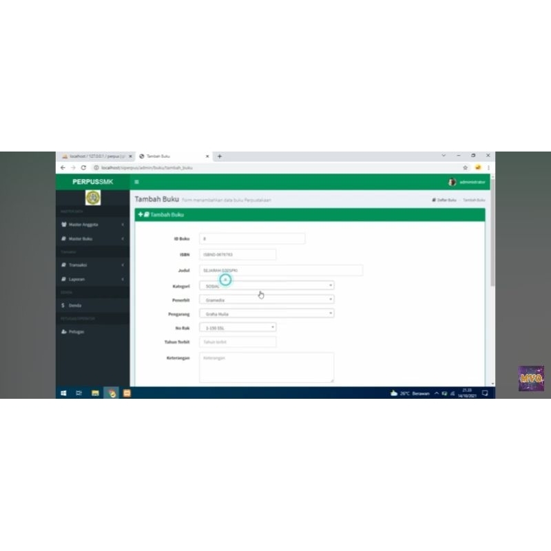 Aplikasi Sistem Perpustakaan Digital
