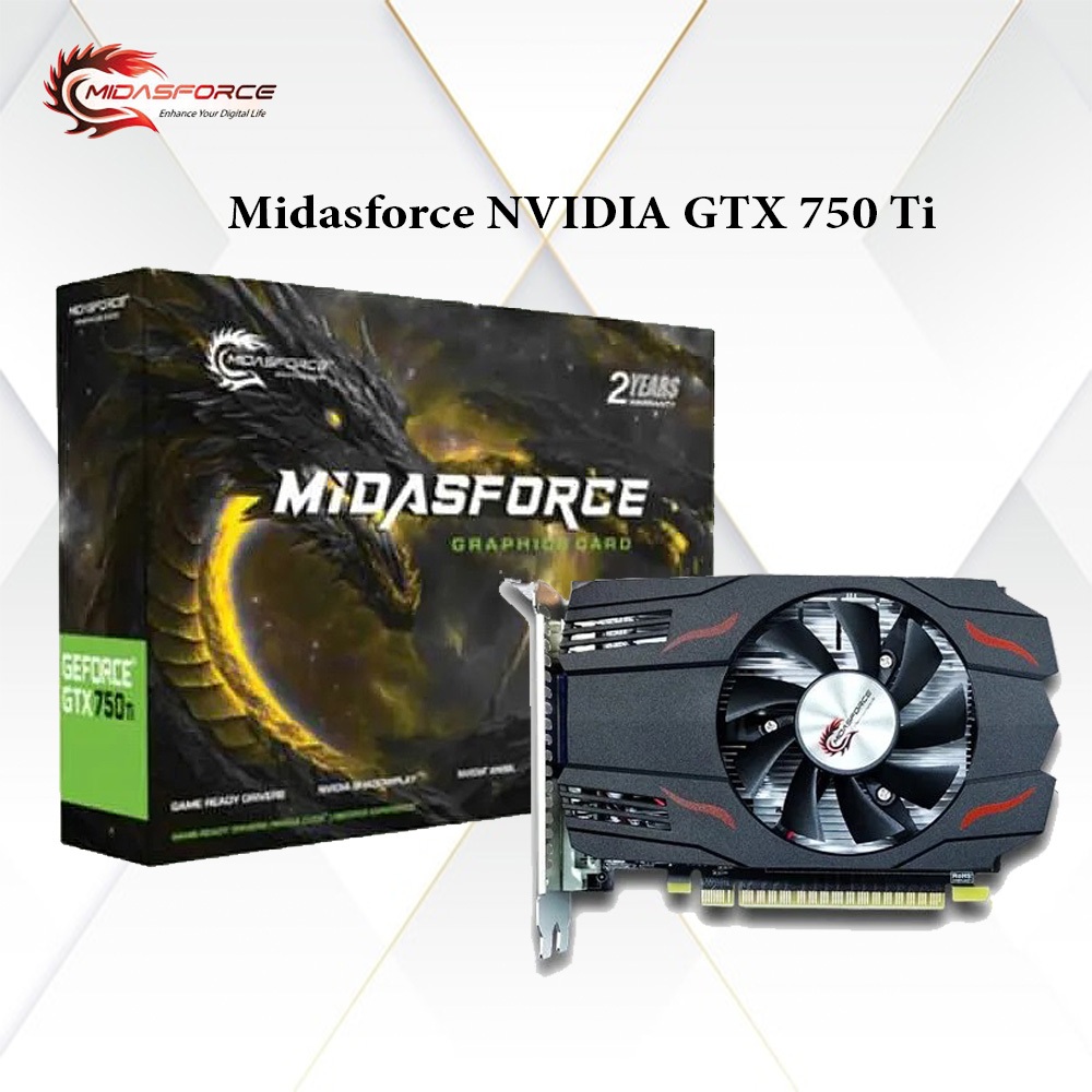 VGA Midasforce NVIDIA GTX 750TI 4GB GDDR5 128BIT - VGA MIDAS GTX 750TI