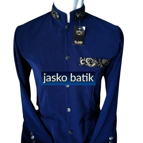 JASKO LIS BATIK BAHAN HIGH TWIS ADEM KOKO PRIA PREMIUM LENGAN PANJANG