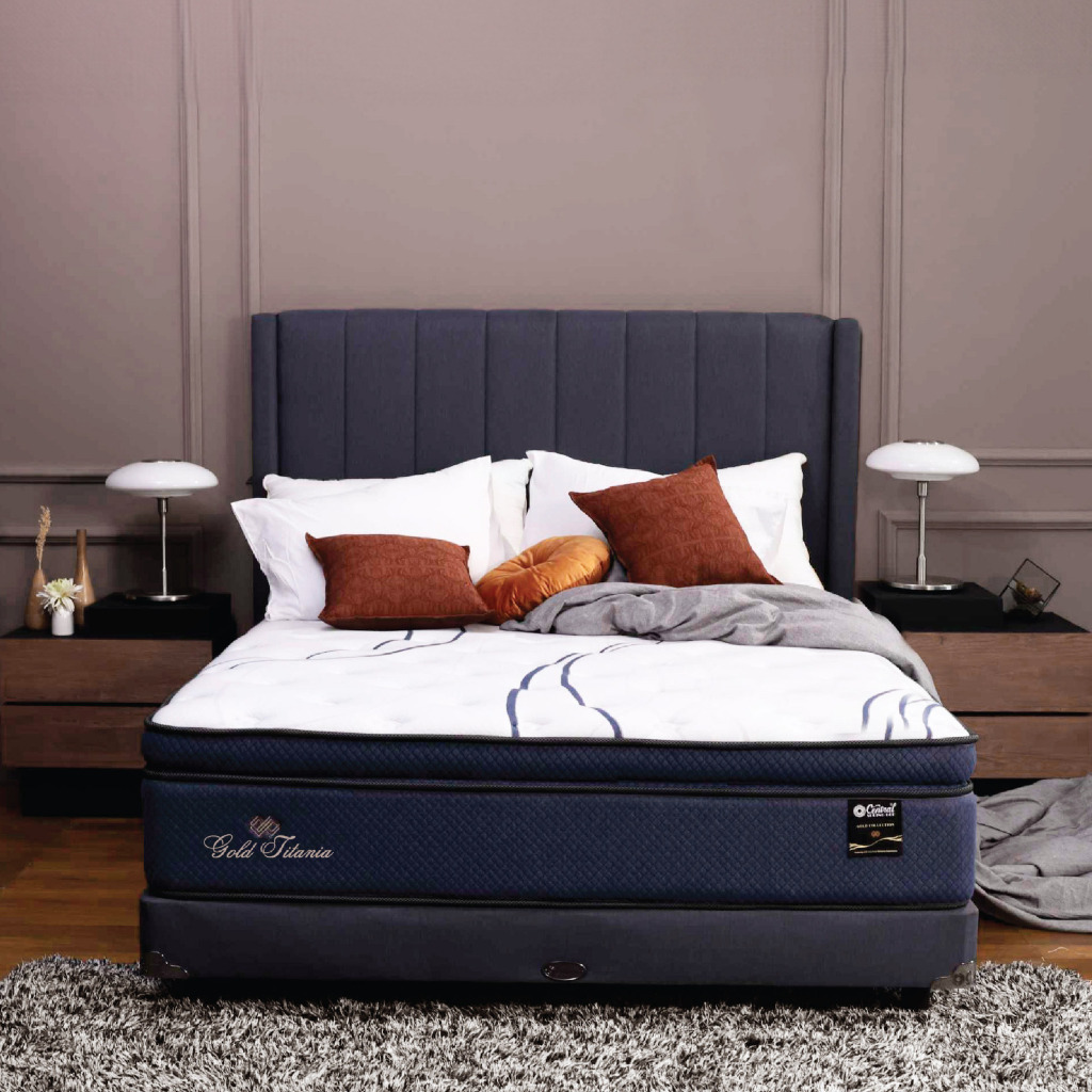 Kasur Springbed Central Gold Titania LATEX ( Matras ONLY )READY MAKASSAR PROMO MURAH