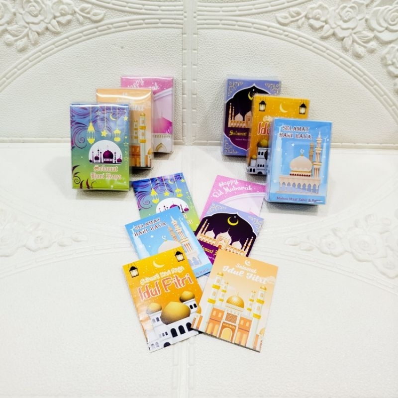 

Amplop/angpau lebaran idul fitri kemasan mika isi 50 lembar ukuran pendek gambar masjid