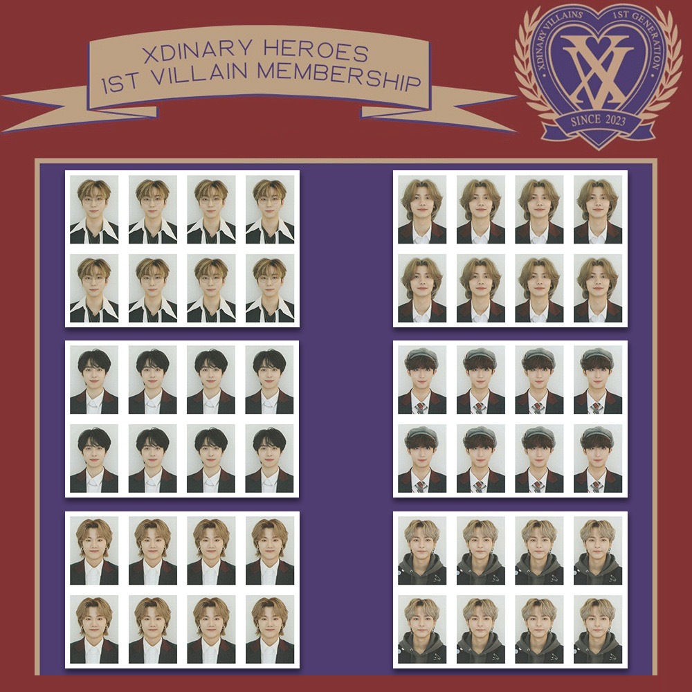 [kstuffind] (2) XDINARY HEROES ID PHOTO PICTURE MEMBER XDINARY HEROES ID PHOTO FOTO MURAH GUN-IL JUN
