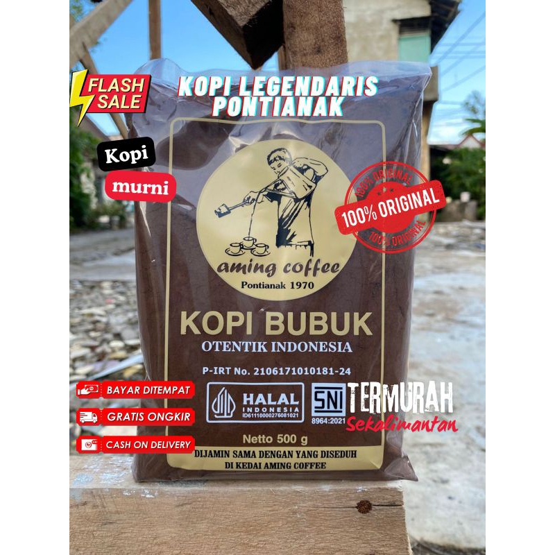 

KOPI BUBUK AMING 500GR KHAS KALIMANTAN