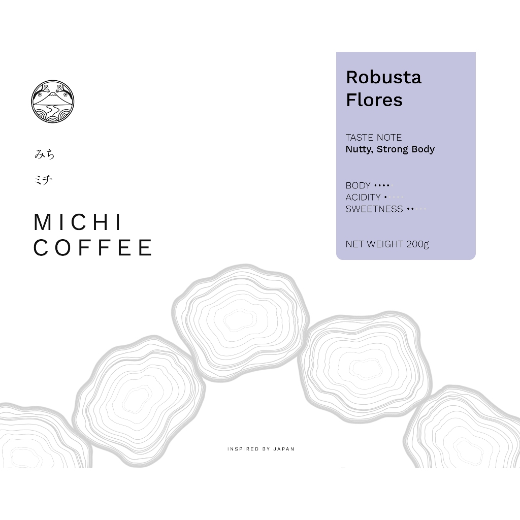 

MICHI COFFEE Biji Kopi Robusta Flores 200g Freshly Roasted Single Origin Beans
