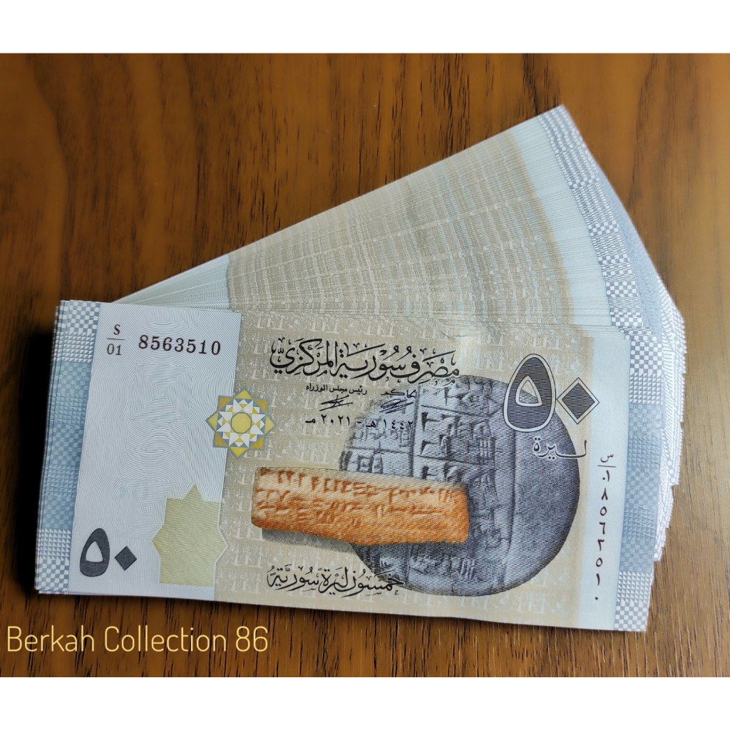 Uang Asing 50 Pound Syria Suriah Gress Sesuai foto