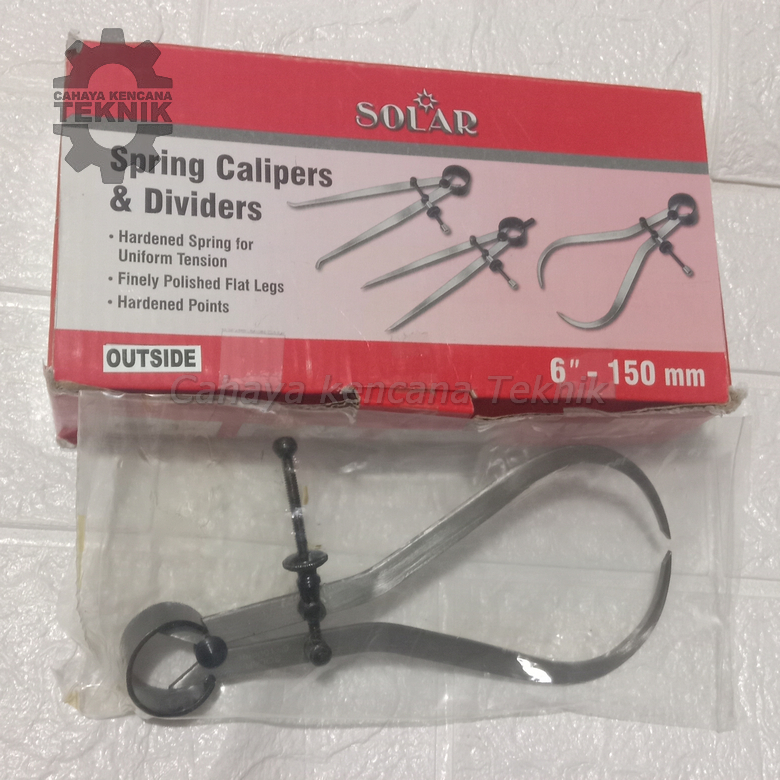 Jangka porting bubut Luar/dalam 10 spring caliper inside 250mm