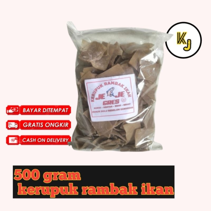 

500 gram kerupuk rambak ikan