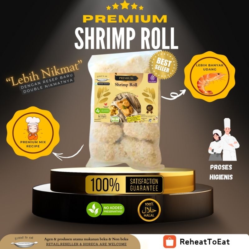 

ReheatToEat Shrimp Roll *PREMIUM* / Isi : 10 Pcs *HALAL*