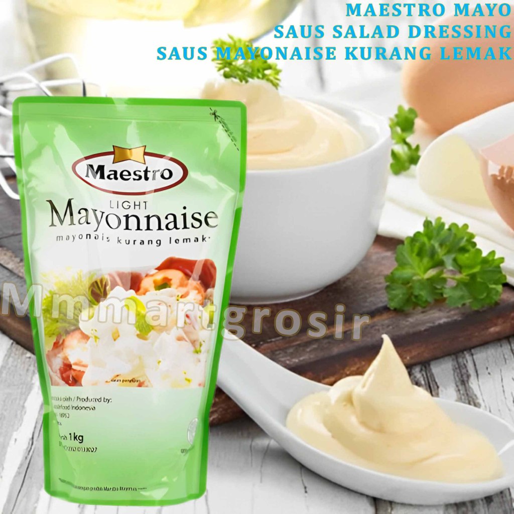 

Maestro Light / Saus Mayonaise Kurang Lemak / Saus Salad Dressing / 1kg