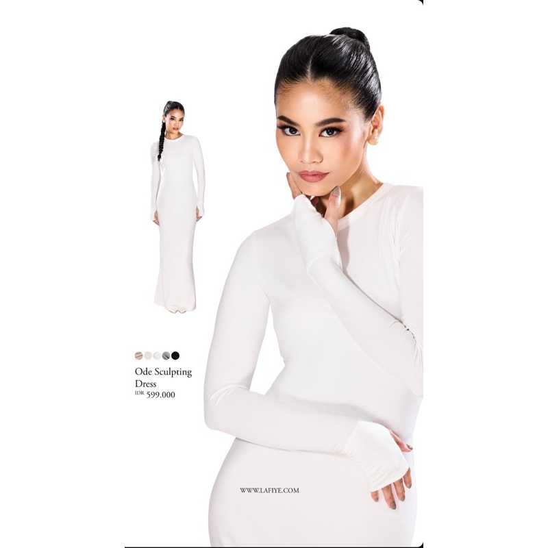 Lafiye Ode Sculpting Dress In Barley
