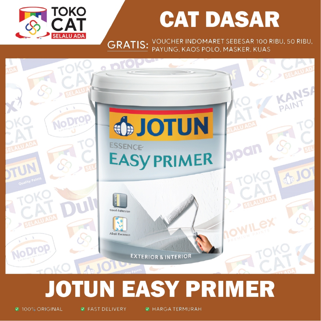 Cat Dasar Exterior & Interior | JOTUN EASY PRIMER PUTIH 25 KG | Kemasan Pail