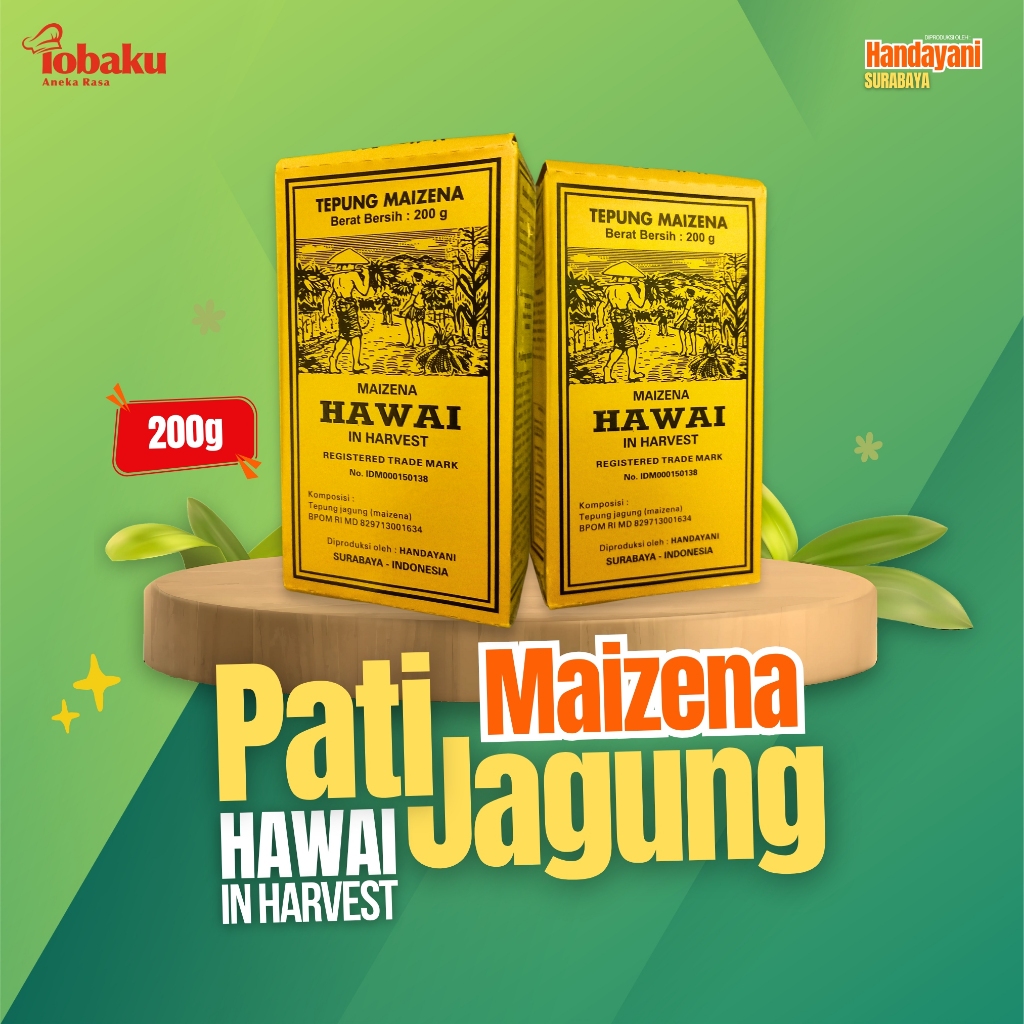 

HAWAI IN HARVEST Tepung Maizena Pati Jagung Kemasan 200g _