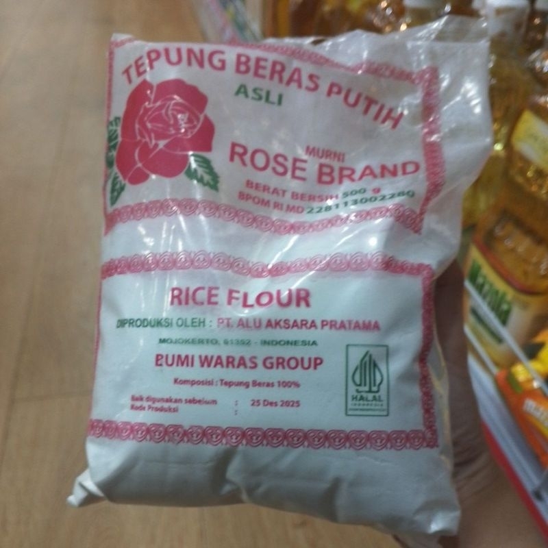 

tepung beras rose brand 500gr