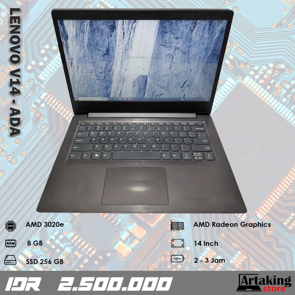 Lenovo V14 - ADA - AMD 3020e - Ram 8 GB - SSD 256 GB